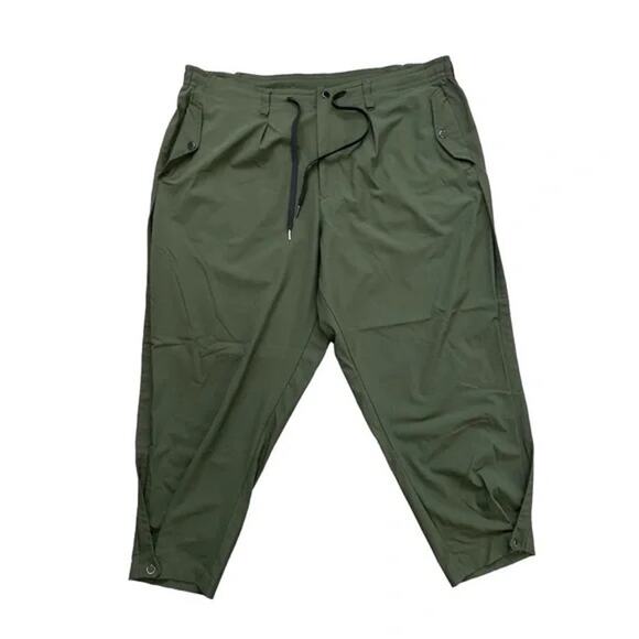 NWT Paskho XXL Sanctuary Cropped Pleated Stretch-Tech Pants Dark Green - Picture 5 of 6